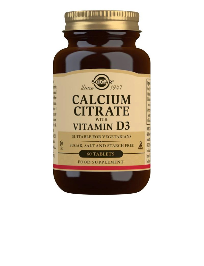 Solgar Calcium Citrate with Vitamin D3 60 tablets image 0